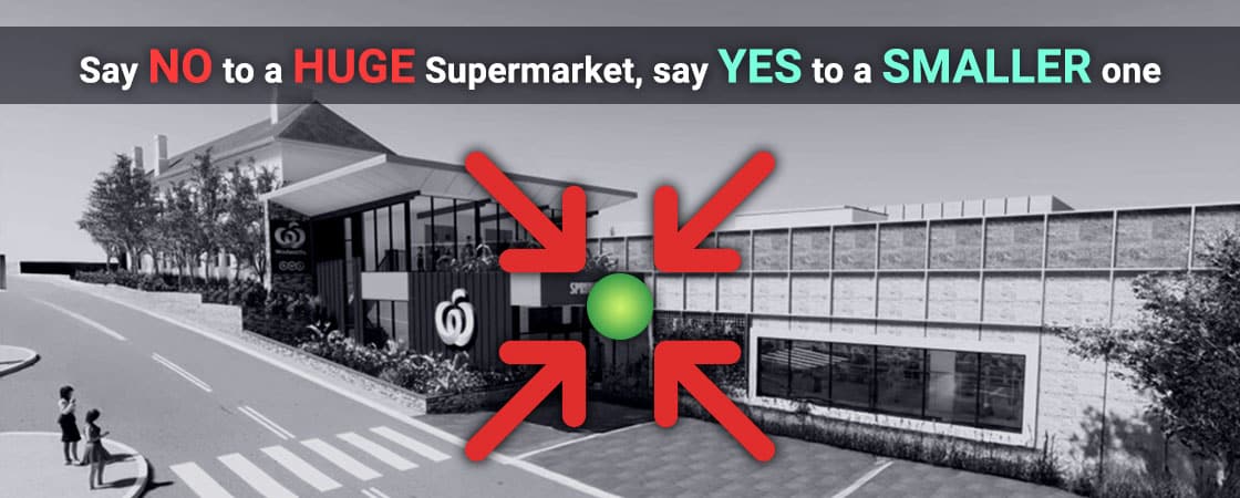 CGI proposed Woolworths Springwood scale down